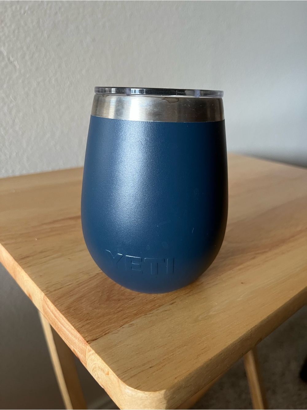 Yeti Navy Blue Stainless Steel Insulated Wine Tumbler